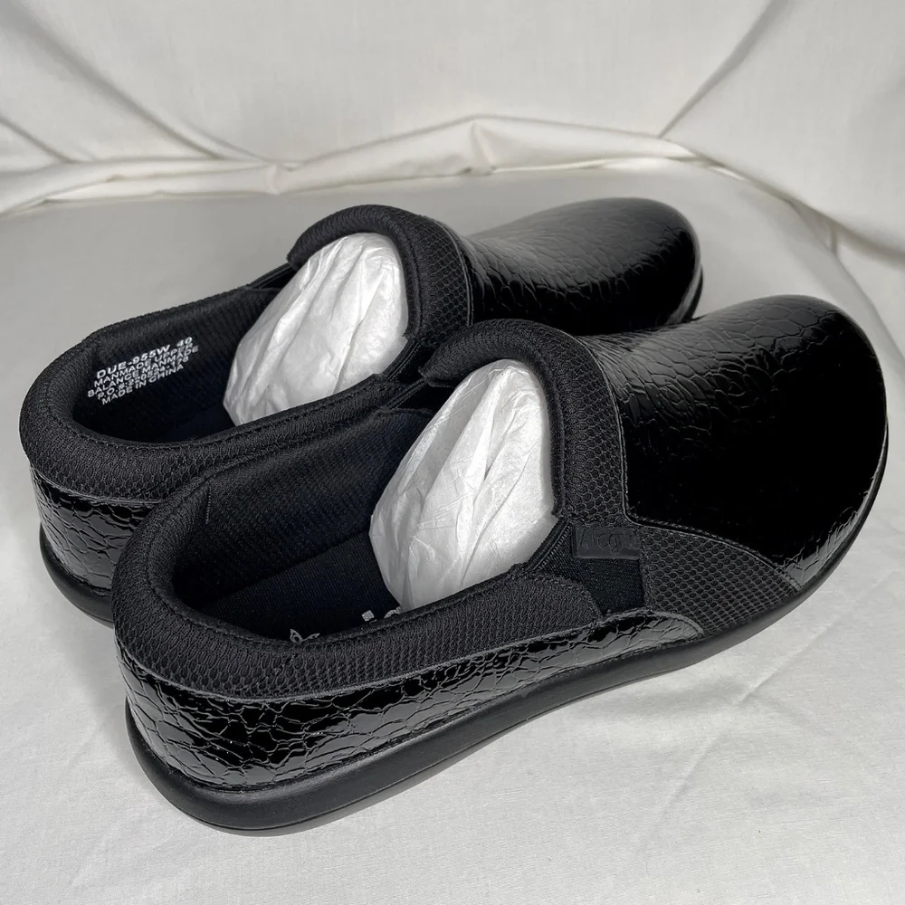 Alegria Duette Flourish Clog Slip On Black Patent Leather - Picture 9 of 10